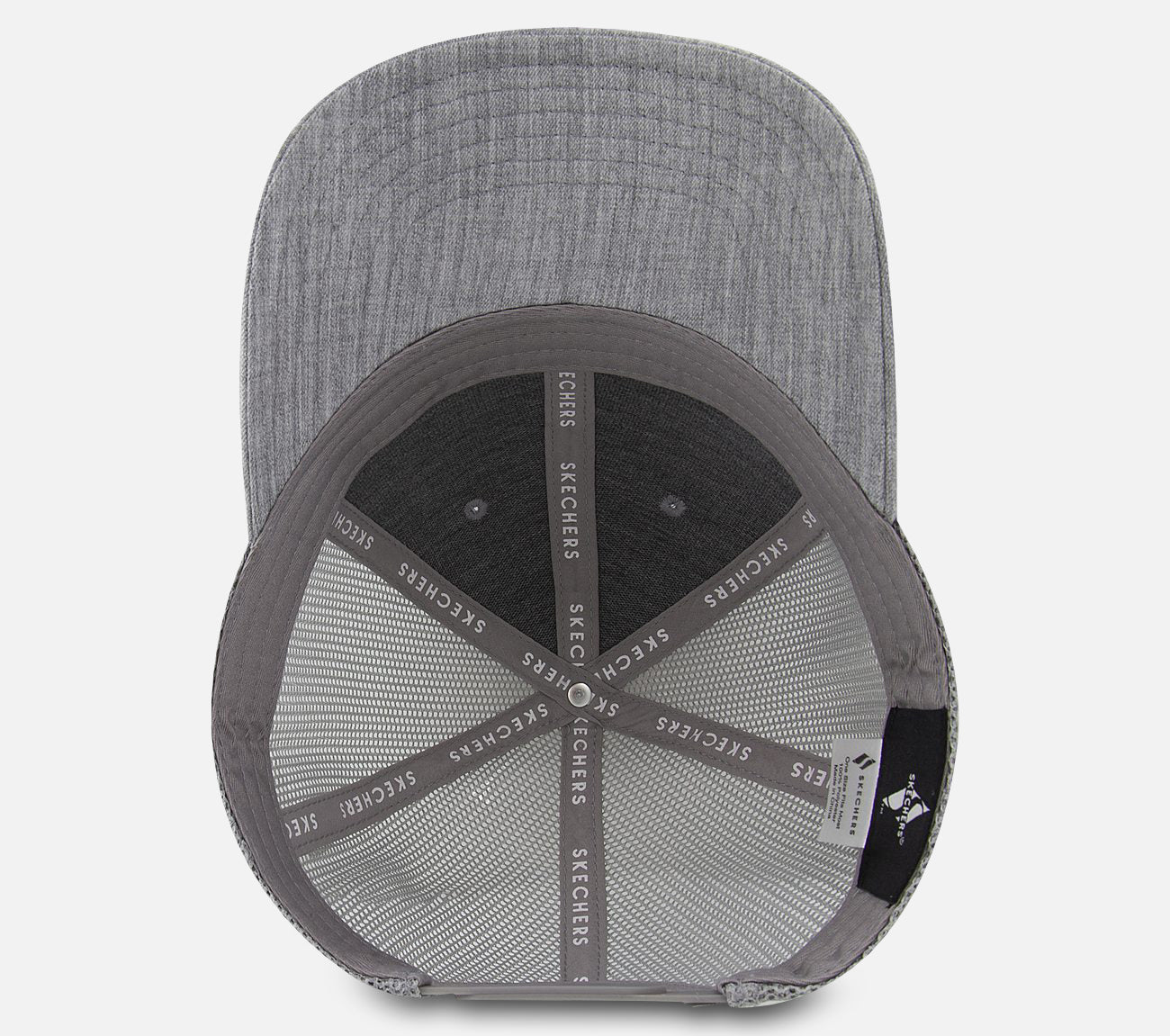 Cap - Heather Gray Trucker W/Diamond Hat Hat Skechers