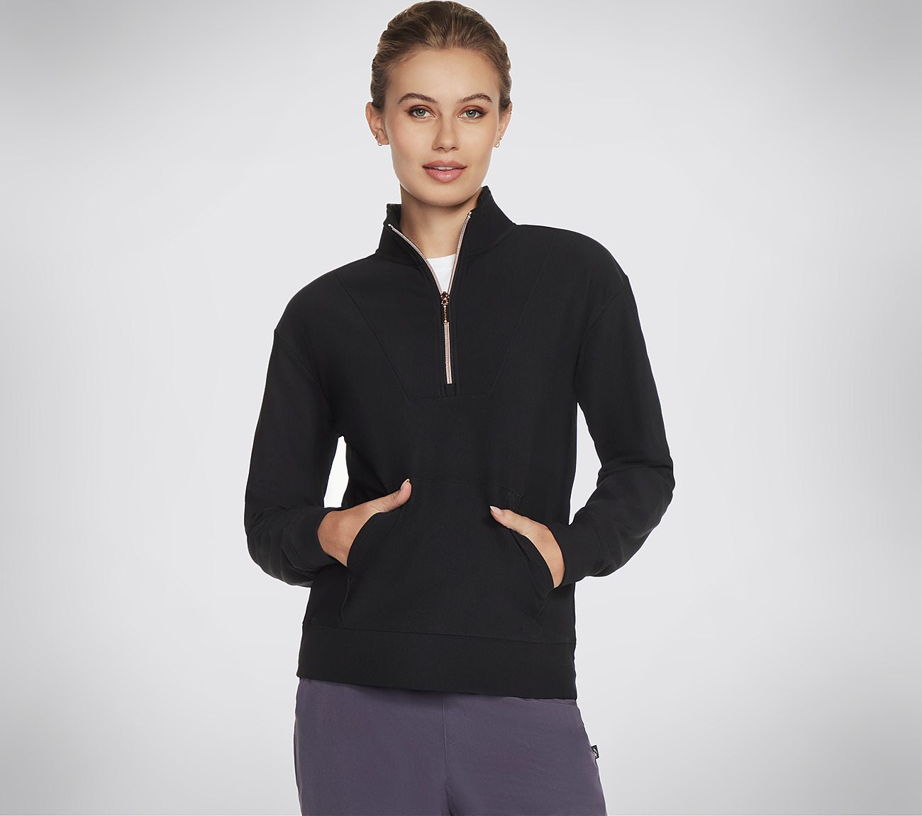 GO LUXE Rib 1/4 Zip Clothes Skechers.no