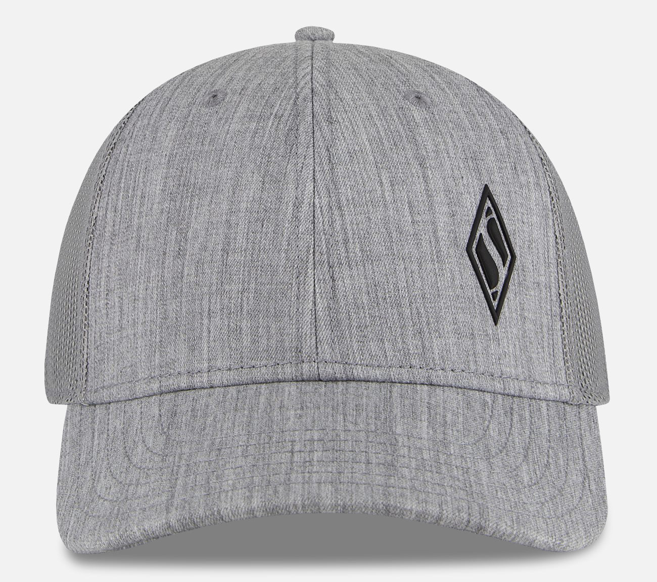 Cap - Heather Gray Trucker W/Diamond Hat Hat Skechers